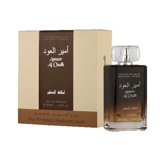 Ameer Al Oudh by Lattafa Eau de Parfum 100 ml + Perfumed Spray free